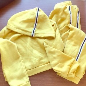 two piece yellow - leisure outfit